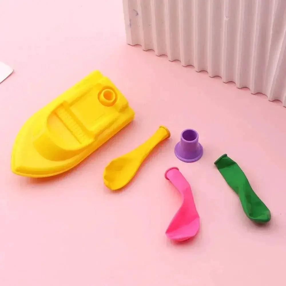  Funny With 3 Balloons Balloon Power Boat DIY Educational Equipment Bathing Toy Science Experiment Balloon Car Student -  ToylandEU™