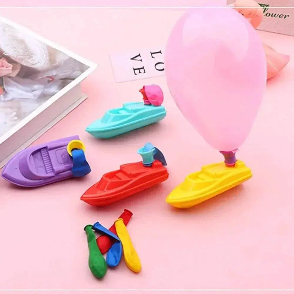  Funny With 3 Balloons Balloon Power Boat DIY Educational Equipment Bathing Toy Science Experiment Balloon Car Student -  ToylandEU™