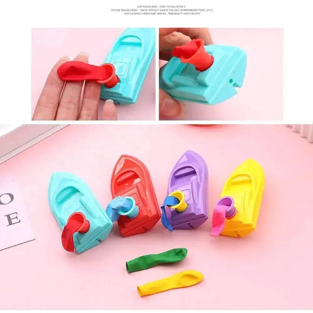  Funny With 3 Balloons Balloon Power Boat DIY Educational Equipment Bathing Toy Science Experiment Balloon Car Student -  ToylandEU™