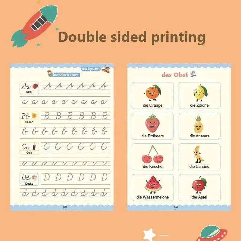  German Magic Books Reusable 3D Groove Magic Notebook For Children Montessori Ring Bound Practice -  ToylandEU™