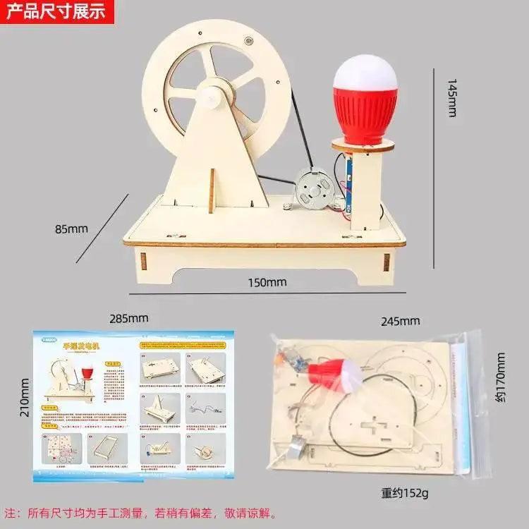  Hand-cranked Generator Student Science and Technology Children's Handmade Diy Material Random Color -  ToylandEU™