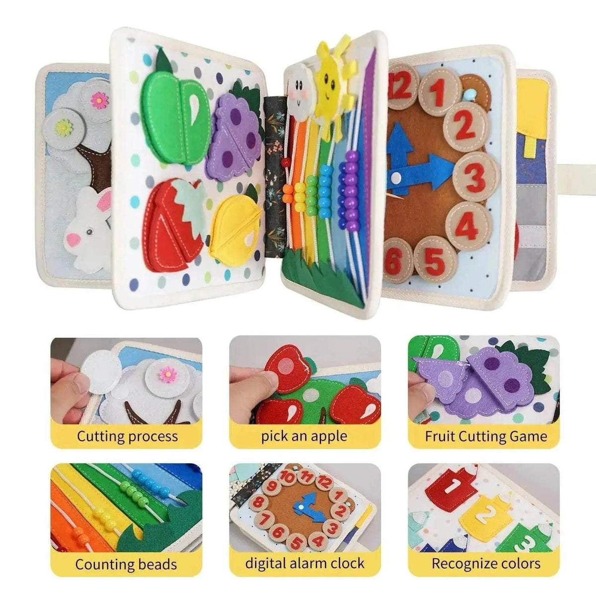  Montessori Hedgehog Busy Board For Toddlers, 8 Interactive Games, Educational Toy -  ToylandEU™