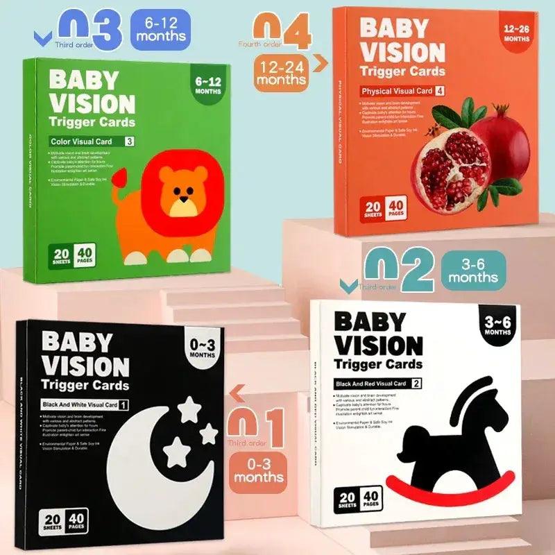  Montessori High Contrast Baby Visual Stimulation Cards -  ToylandEU™