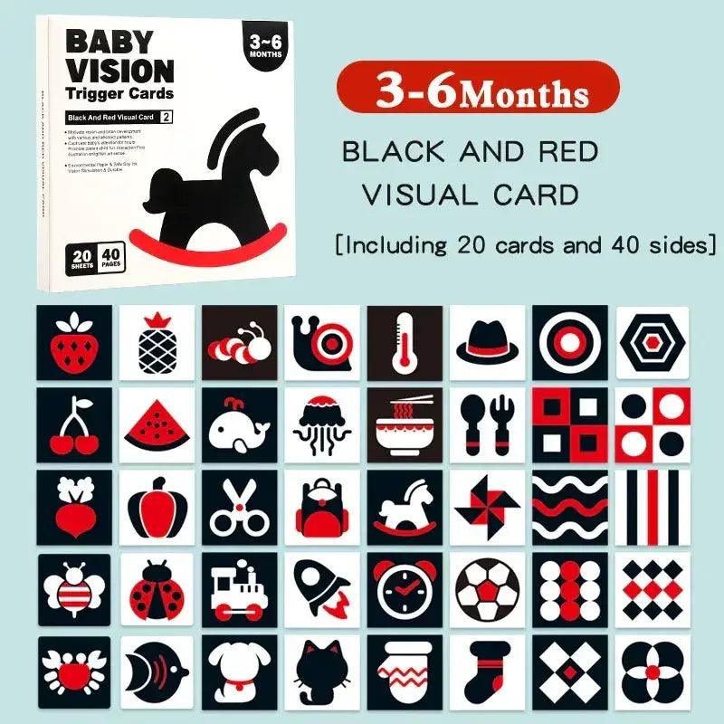  Montessori High Contrast Baby Visual Stimulation Cards -  ToylandEU™