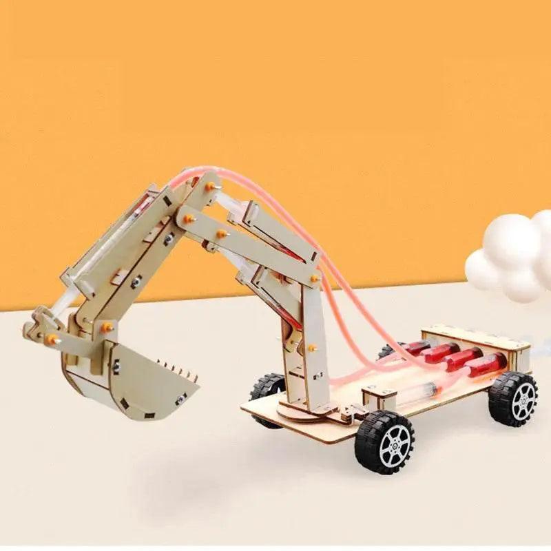  Hydraulic Excavator DIY Student Technology Small Production Science and Education Toy Model Science Experiment Toy -  ToylandEU™