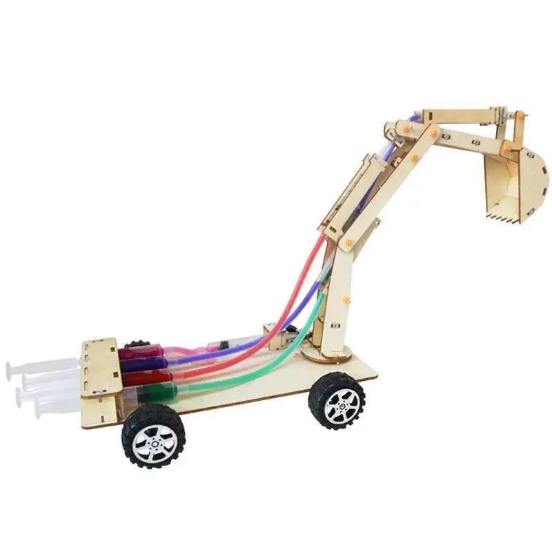  Hydraulic Excavator DIY Student Technology Small Production Science and Education Toy Model Science Experiment Toy -  ToylandEU™