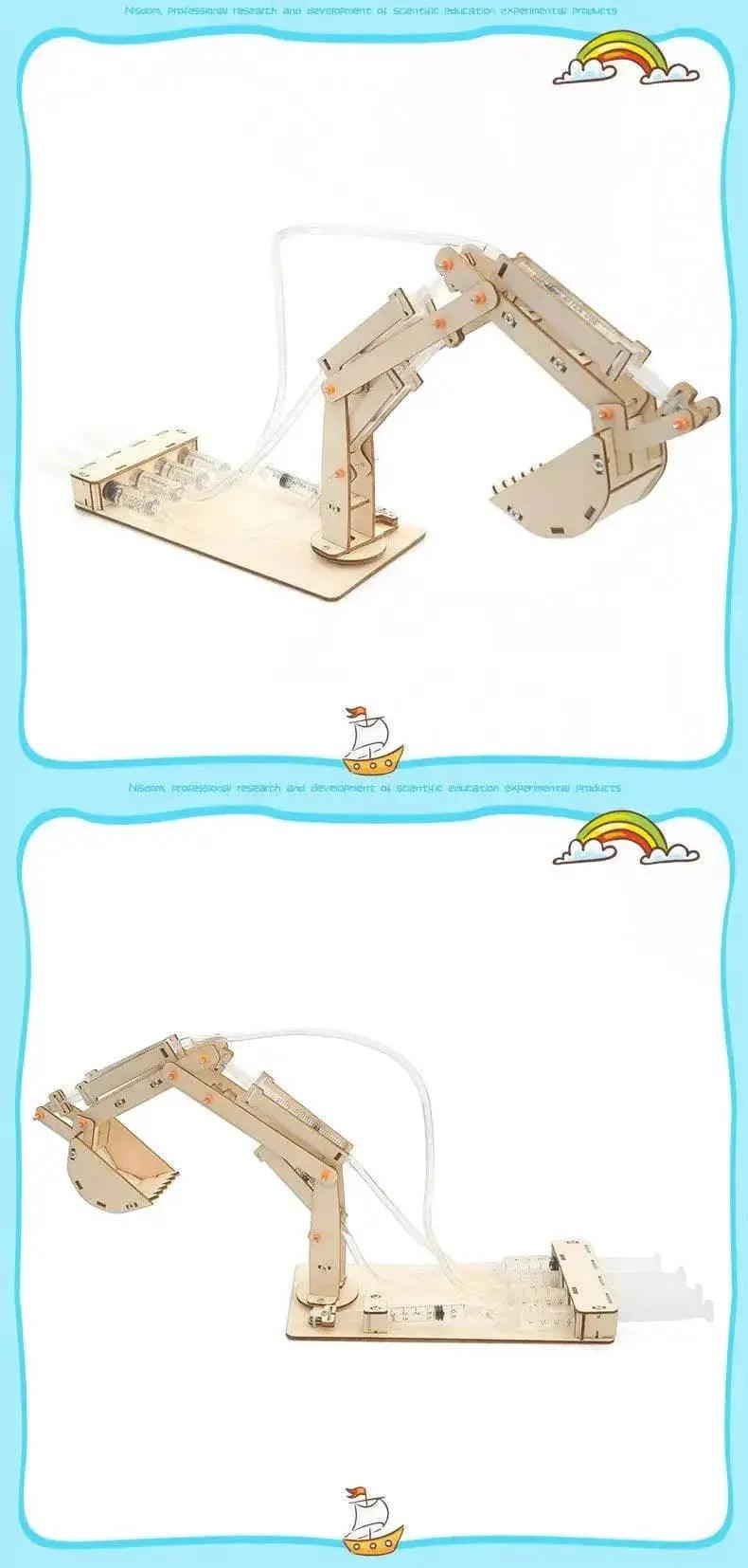  Hydraulic Mechanical Excavator Diy Models and Building Toy Science Education Model Toy for Children Gift -  ToylandEU™
