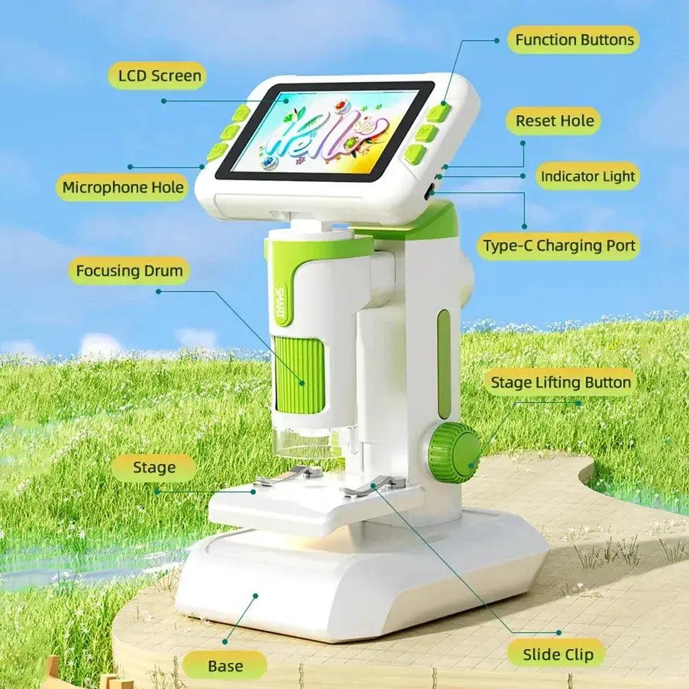  Kids 3 In 1 Handheld Microscope 1600X For Education -  ToylandEU™