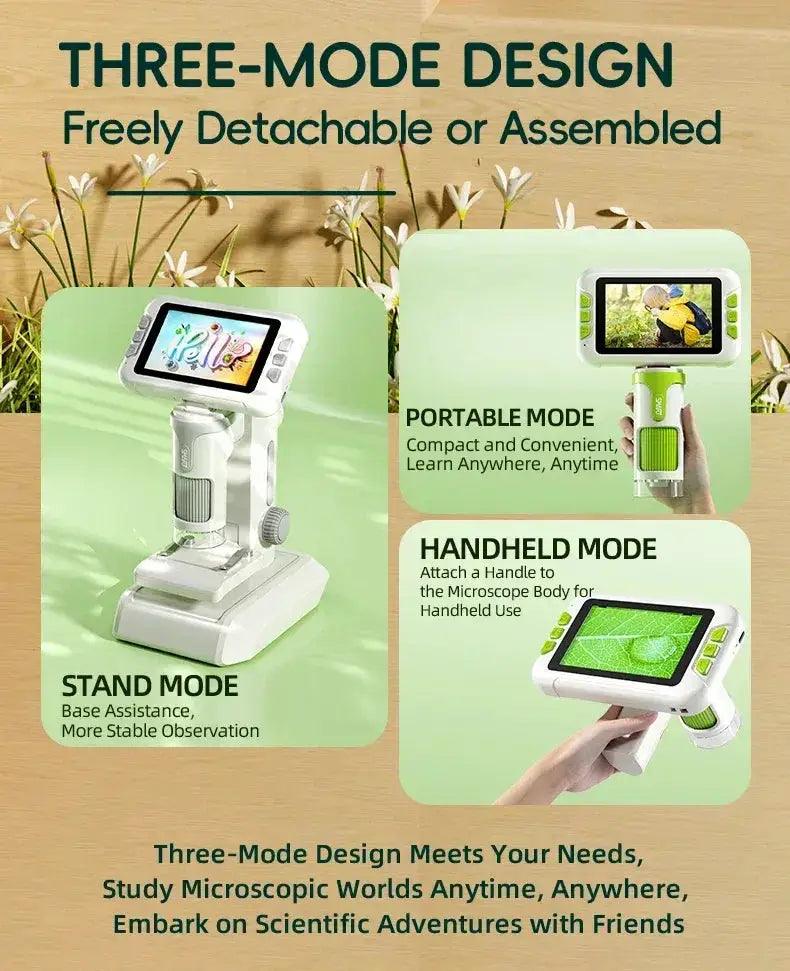  Kids 3 In 1 Handheld Microscope 1600X For Education -  ToylandEU™