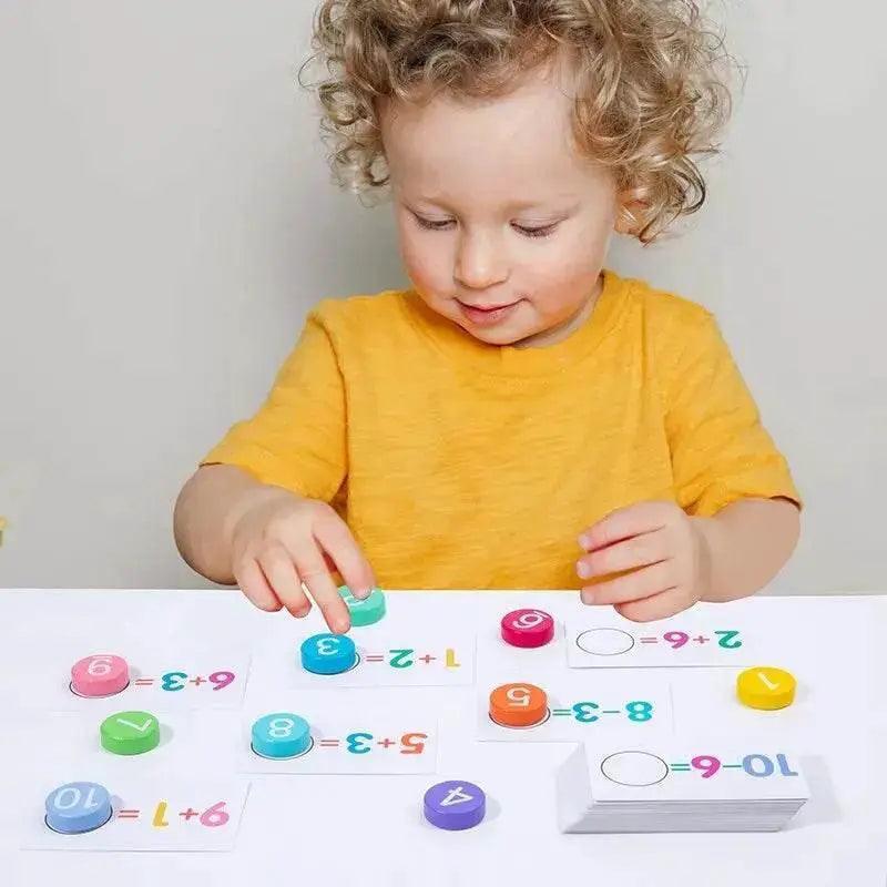  Kids Montessori Math Toys Arithmetic Card Matching Games For Ages 3 To 12 Addition Subtraction Practice -  ToylandEU™