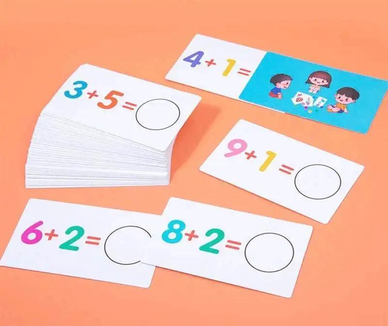  Kids Montessori Math Toys Arithmetic Card Matching Games For Ages 3 To 12 Addition Subtraction Practice -  ToylandEU™
