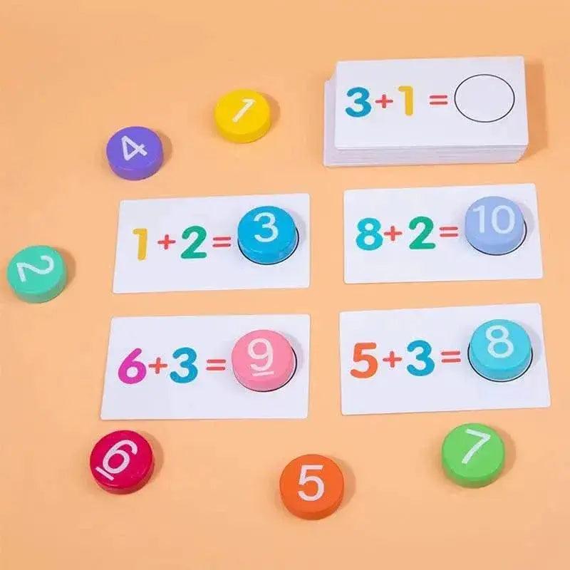  Kids Montessori Math Toys Arithmetic Card Matching Games For Ages 3 To 12 Addition Subtraction Practice -  ToylandEU™