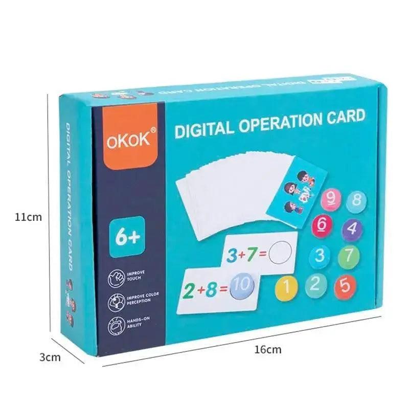  Kids Montessori Math Toys Arithmetic Card Matching Games For Ages 3 To 12 Addition Subtraction Practice -  ToylandEU™