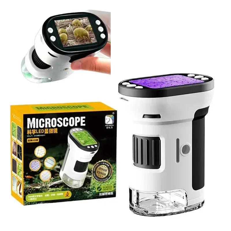  Kids Microscope Biology Kit With Led Light And Video -  ToylandEU™