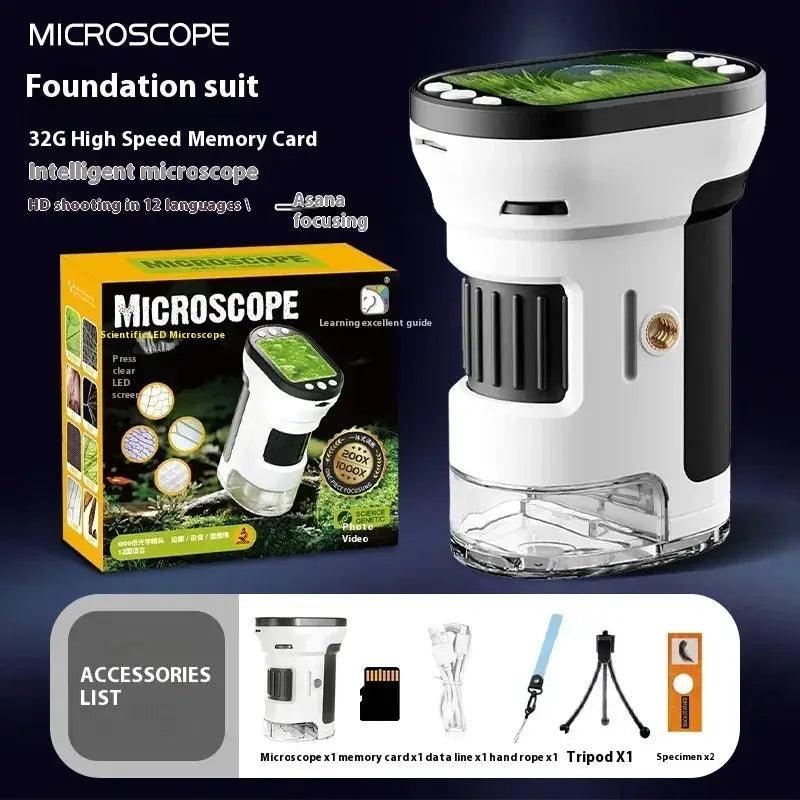  Kids Microscope Biology Kit With Led Light And Video -  ToylandEU™