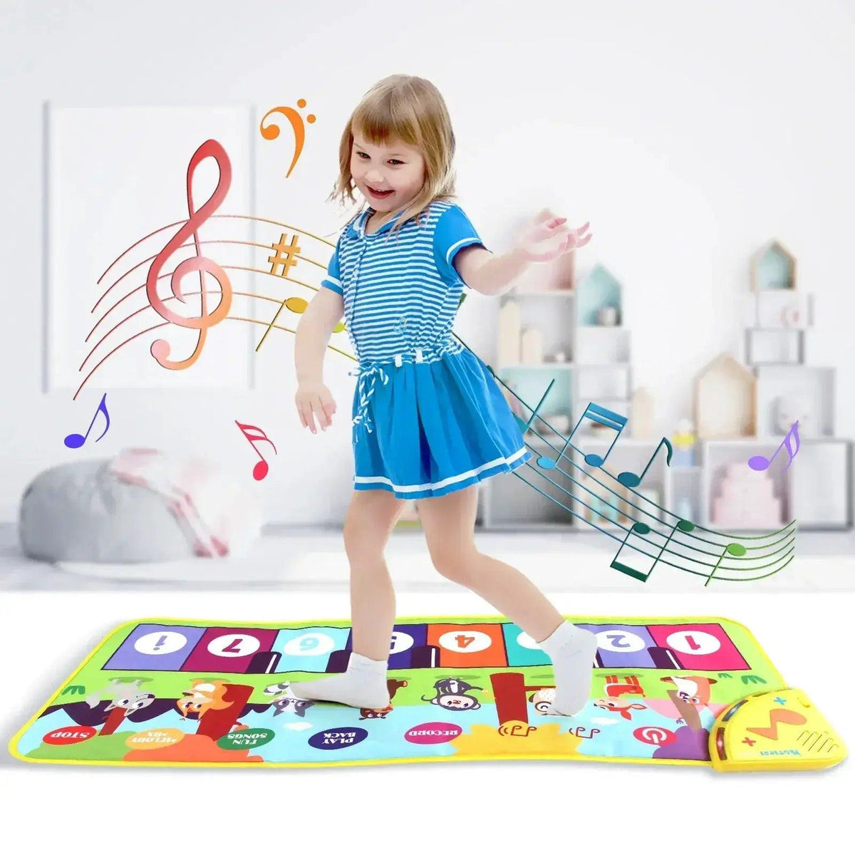  Kids Piano Mat Educational Toy With Animal Sounds -  ToylandEU™