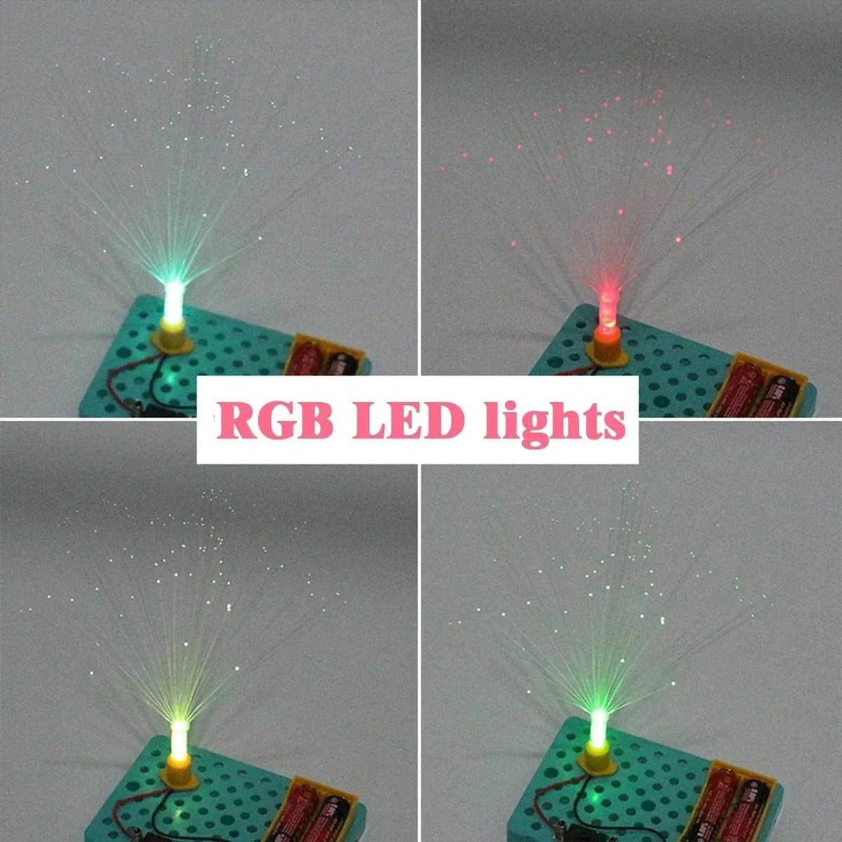  Kids Science Experiment Kits Colorful Fiber Optic Lights DIY Assembly Toy Children Educational Toy -  ToylandEU™