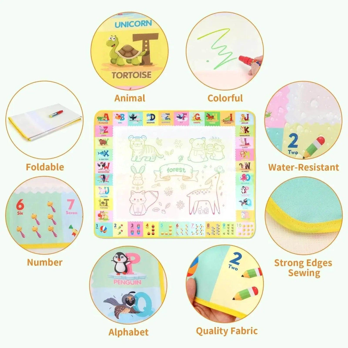  Magic Water Drawing Mat 100x80CM -  ToylandEU™