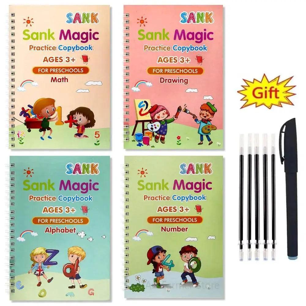  Magic Writing Book Portuguese Calligraphy Notebook For Kids Reusable Montessori Letter Practice Toy -  ToylandEU™