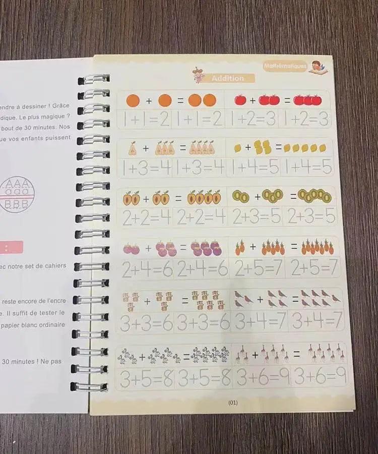  Magic Writing Book Portuguese Calligraphy Notebook For Kids Reusable Montessori Letter Practice Toy -  ToylandEU™