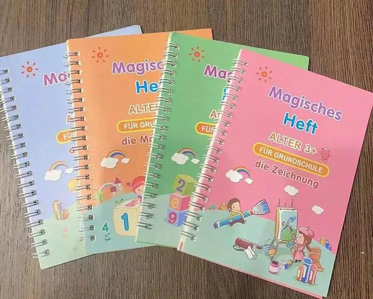  Magic Writing Book Portuguese Calligraphy Notebook For Kids Reusable Montessori Letter Practice Toy -  ToylandEU™