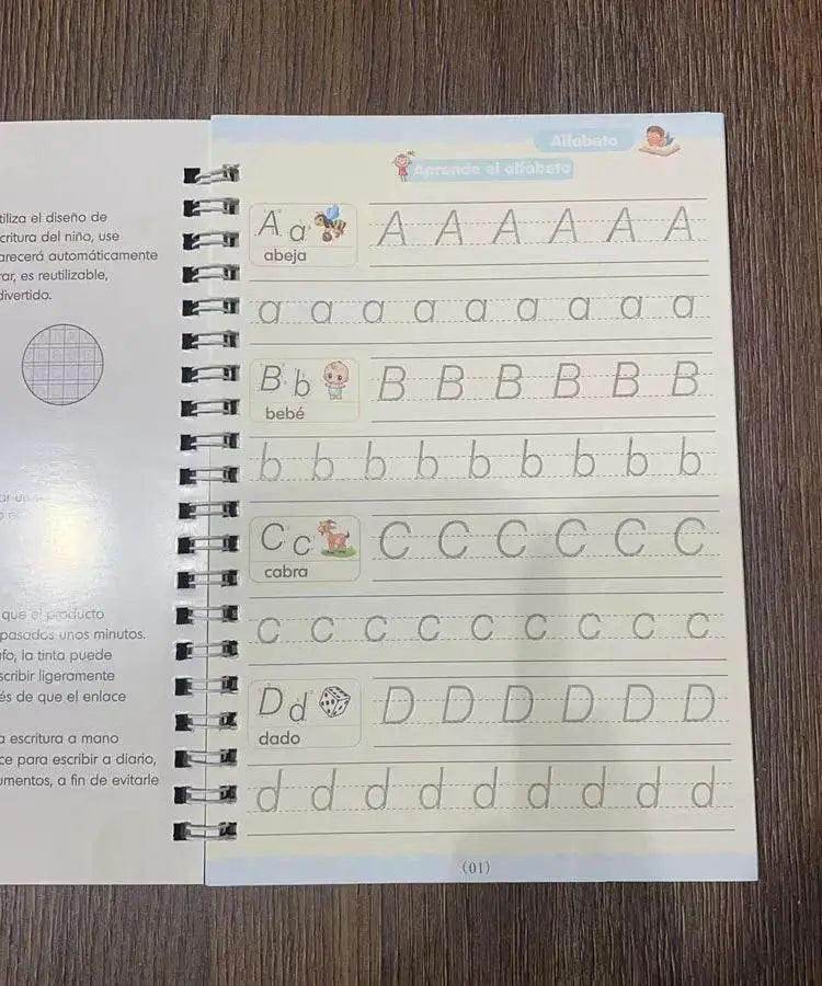  Magic Writing Book Portuguese Calligraphy Notebook For Kids Reusable Montessori Letter Practice Toy -  ToylandEU™