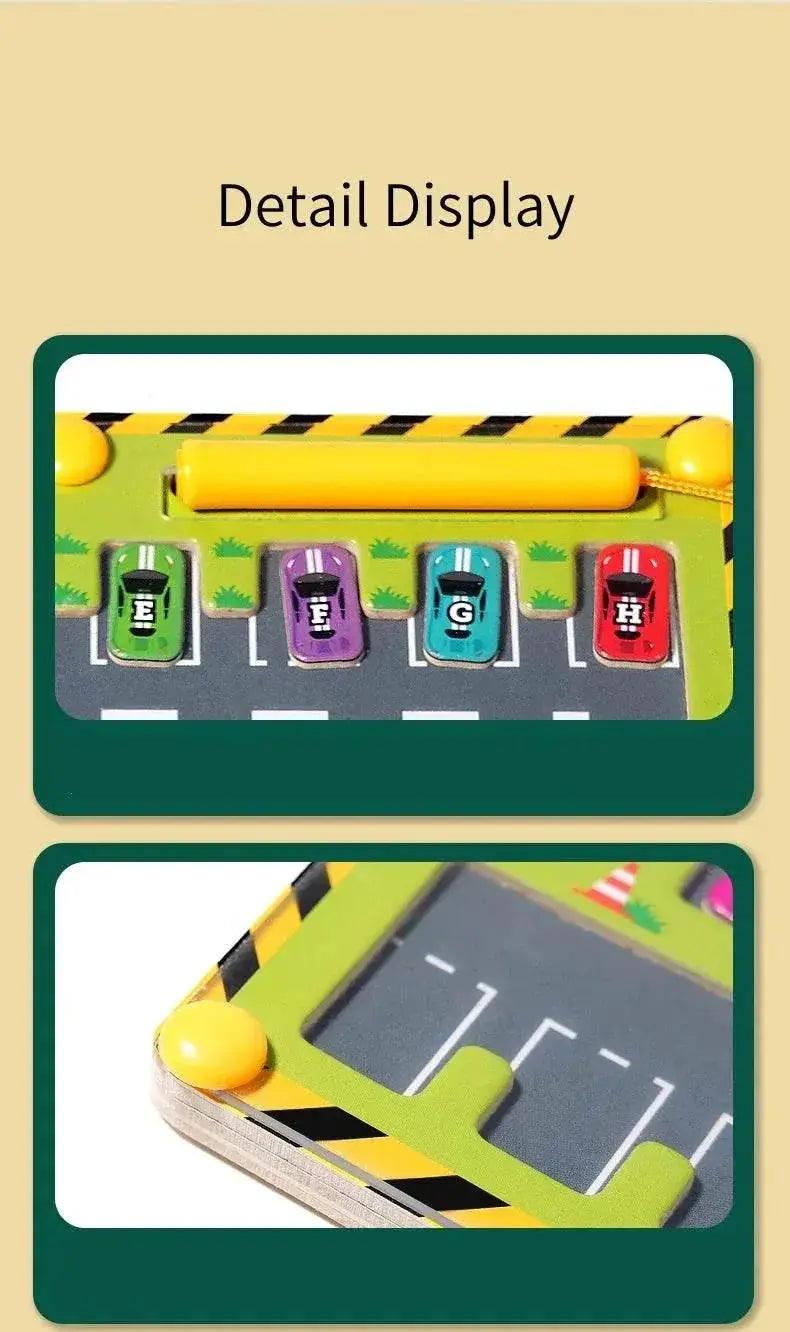  Magnetic Car Alphabet Maze Montessori Toy for Kids Ages 3-6 Fine Motor and Word Learning -  ToylandEU™