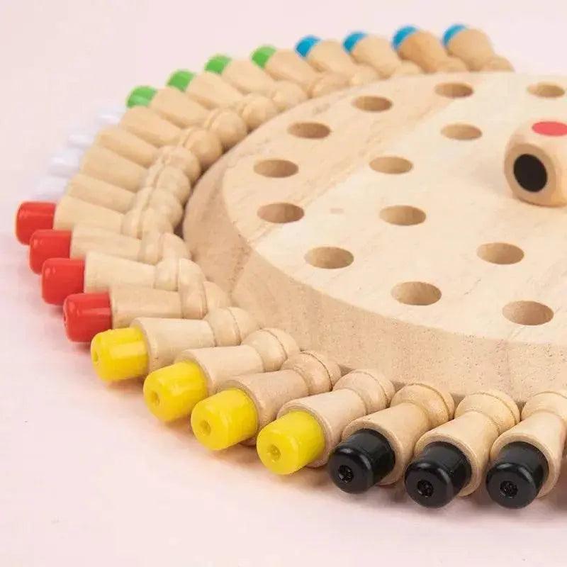  Wooden Memory Match Stick Chess Color Game Board Puzzles Montessori Educational Toy For Children -  ToylandEU™