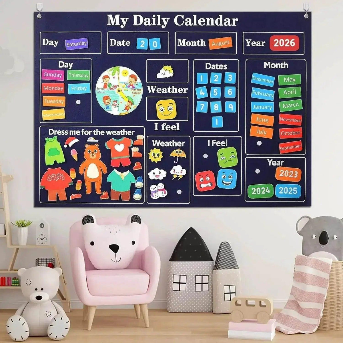  My Daily Calendar Farm Transportation Felt Story Board -  ToylandEU™