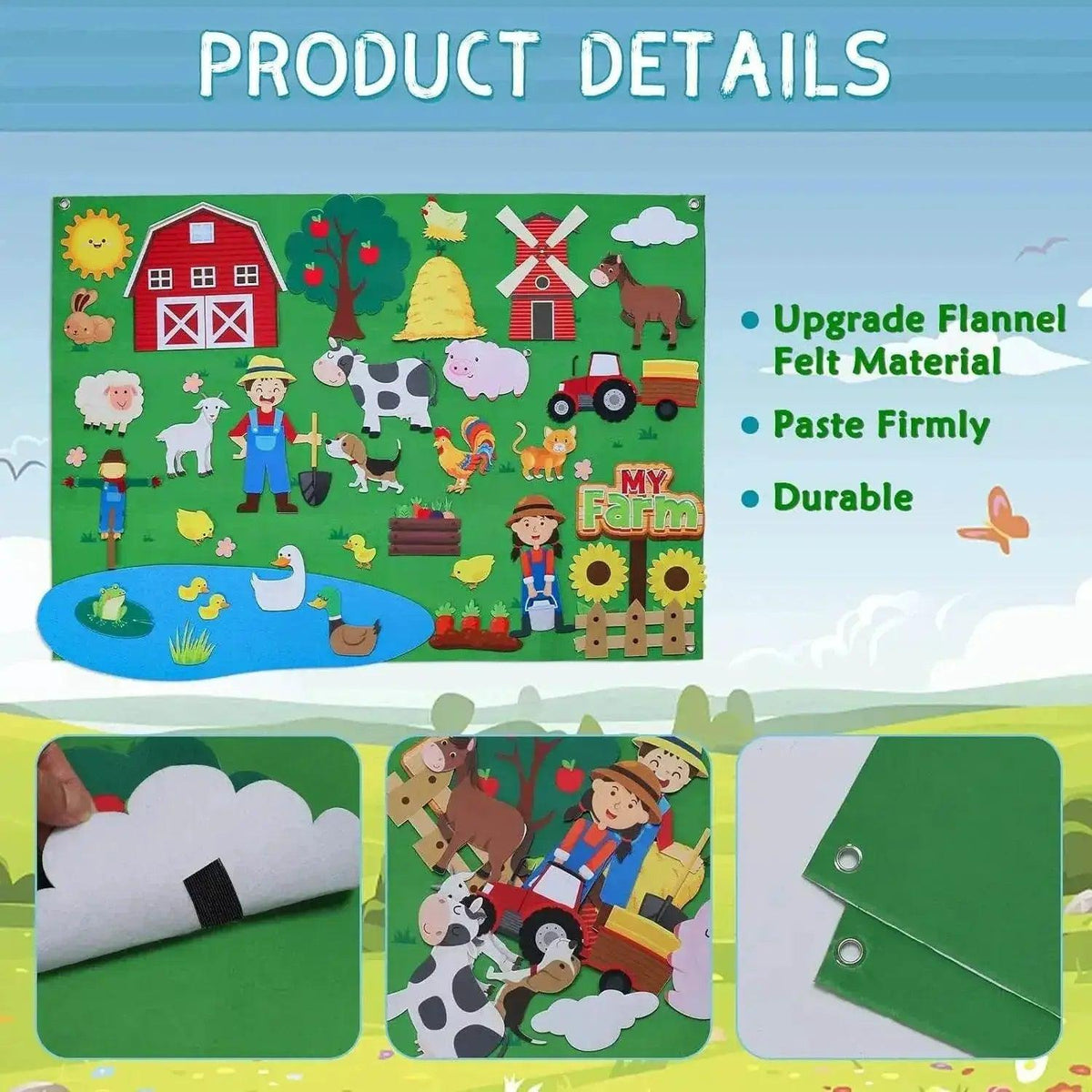  My Daily Calendar Farm Transportation Felt Story Board -  ToylandEU™