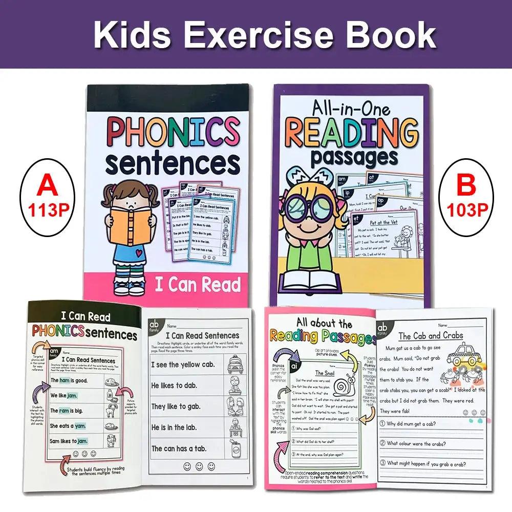  Phonics English Reading Workbook for Kids I Can Read -  ToylandEU™