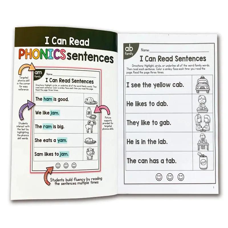  Phonics English Reading Workbook for Kids I Can Read -  ToylandEU™