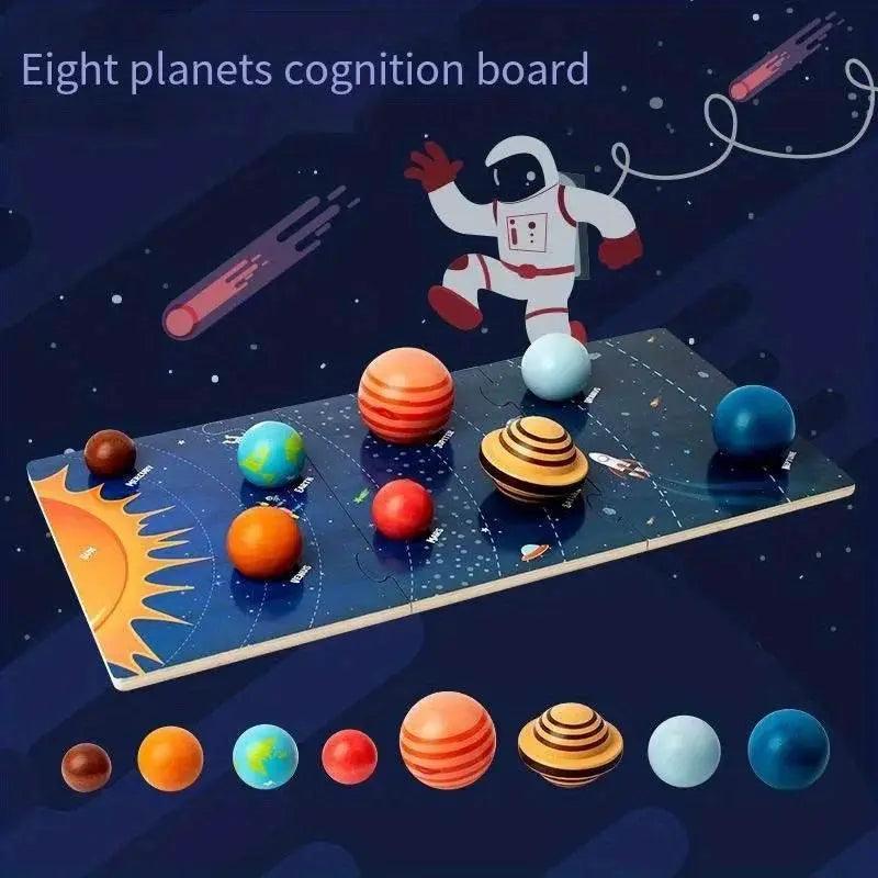  Wooden Planet Model Eight Planets in Space Scientific Exploration Toys Interactive Education -  ToylandEU™