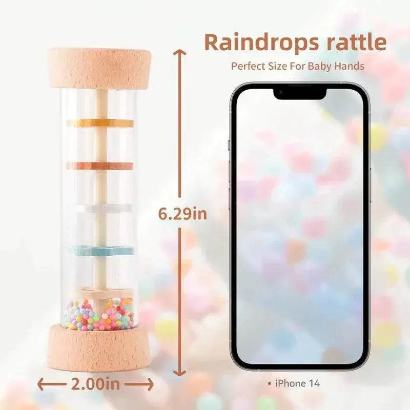  Montessori Rainbow Hourglass Rain Stick Rattle -  ToylandEU™