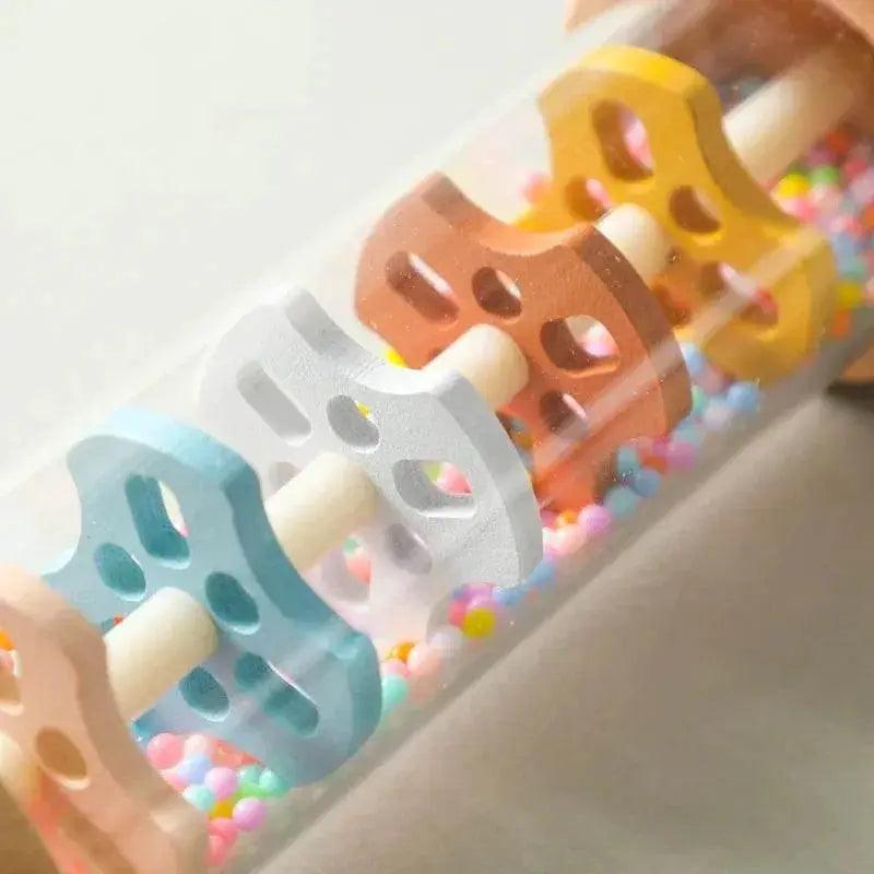  Montessori Rainbow Hourglass Rain Stick Rattle -  ToylandEU™