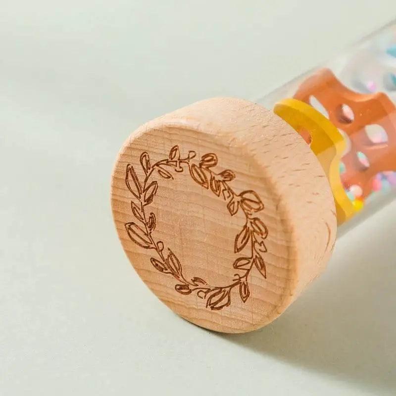  Montessori Rainbow Hourglass Rain Stick Rattle -  ToylandEU™