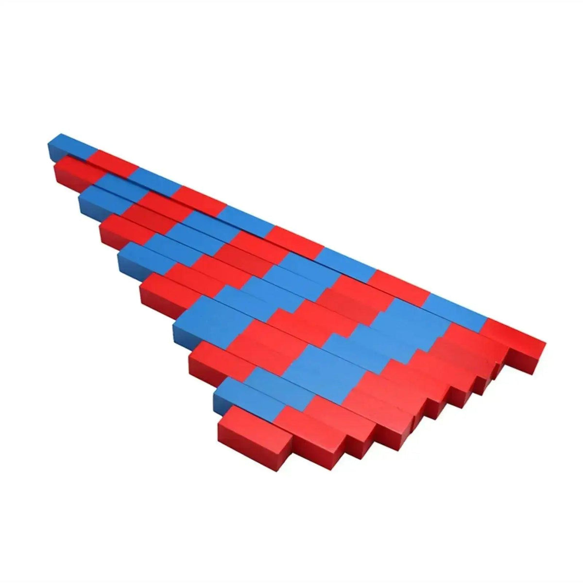  Red and Blue Bars Montessori Math Blocks for Kids 6 to 12 Wooden Busy Board Educational Toy -  ToylandEU™