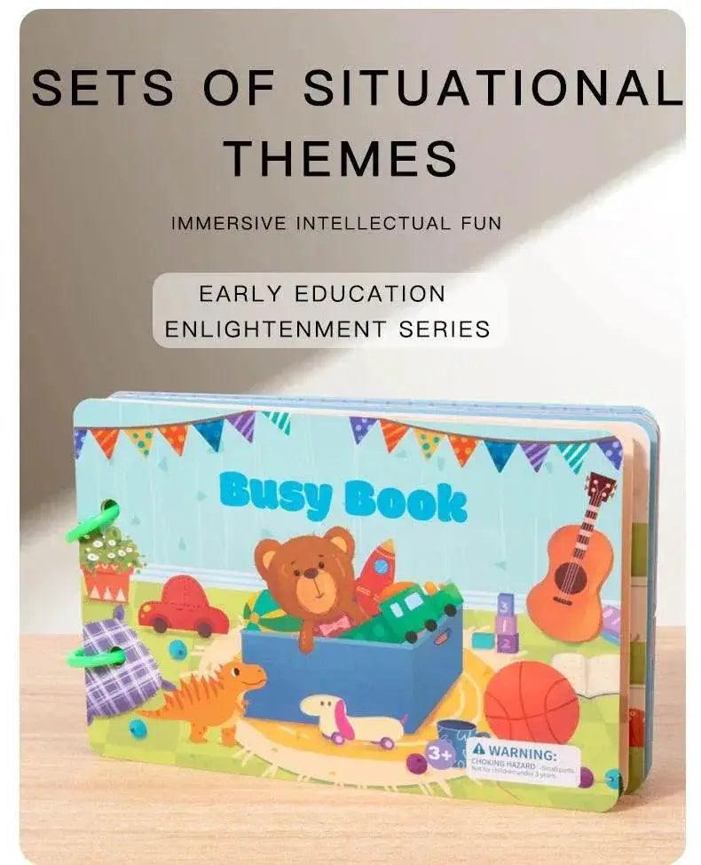  Montessori Repeatedly Sticker Busy Card Book For Kids Educational Toy With Numbers Matching Readings -  ToylandEU™