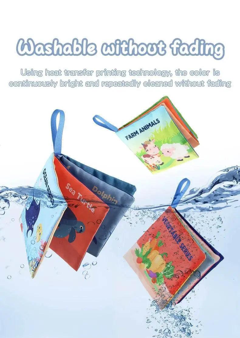  Montessori Soft Baby Cloth Book 3D Touch Feel High Contrast Sensory Toy For Kids -  ToylandEU™