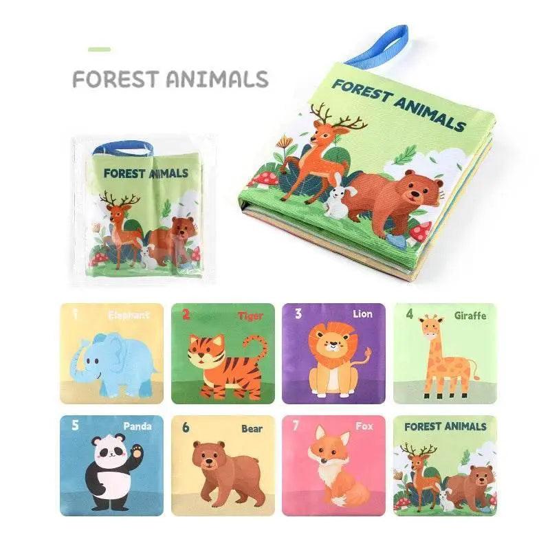  Montessori Soft Baby Cloth Book 3D Touch Feel High Contrast Sensory Toy For Kids -  ToylandEU™
