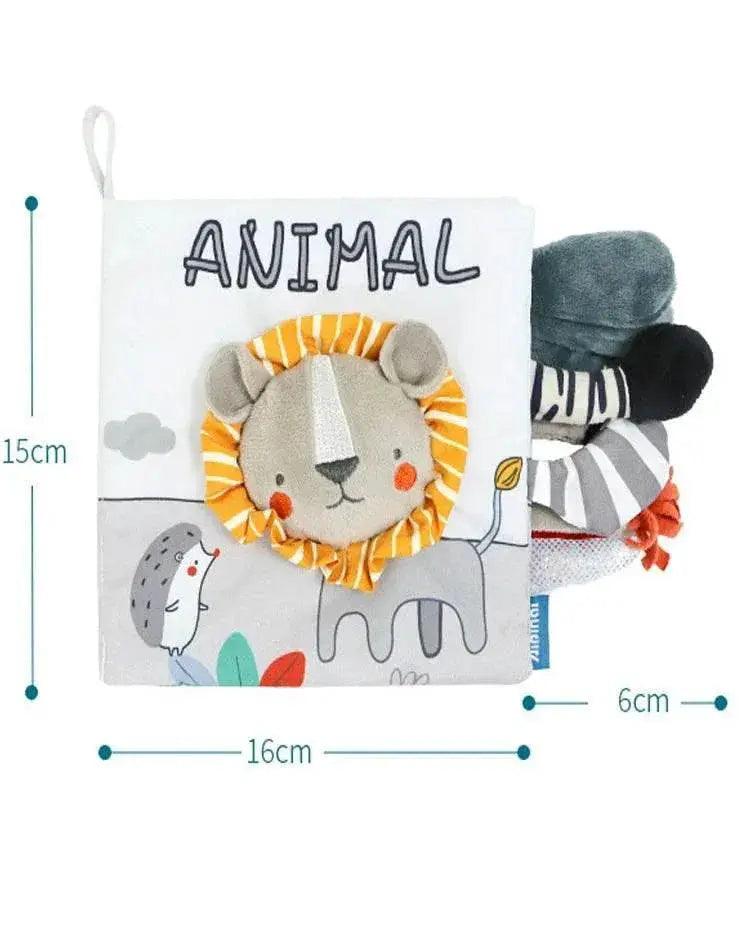  Soft Baby Cloth Book 3D Touch High Contrast Montessori Sensory Stroller Toy for Infants and Toddlers -  ToylandEU™