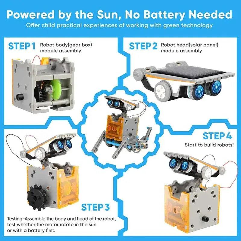  Solar Powered 12 In 1 Scientific Robot Kit For Kids -  ToylandEU™