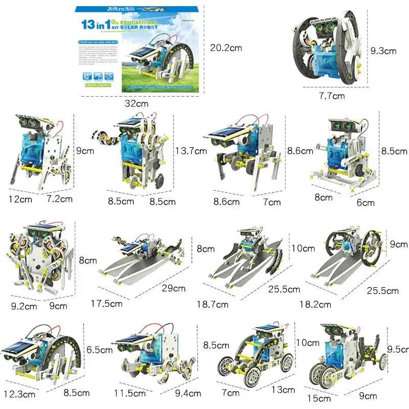  Solar Powered Robot DIY Kit For STEM Education 13 Forms -  ToylandEU™