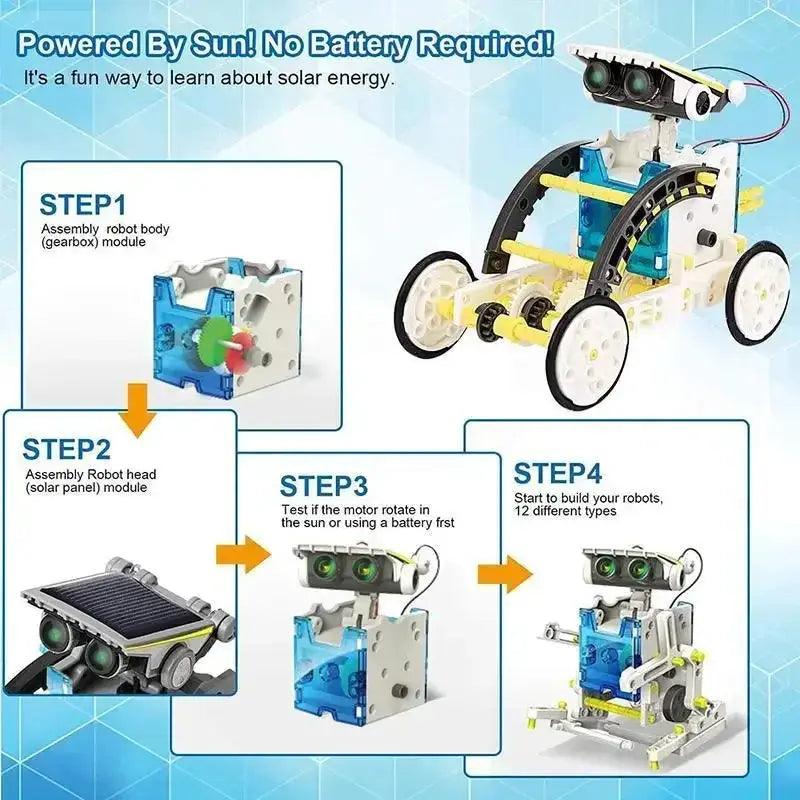  Solar Powered Robotics Kit Thirteen In One For STEM -  ToylandEU™