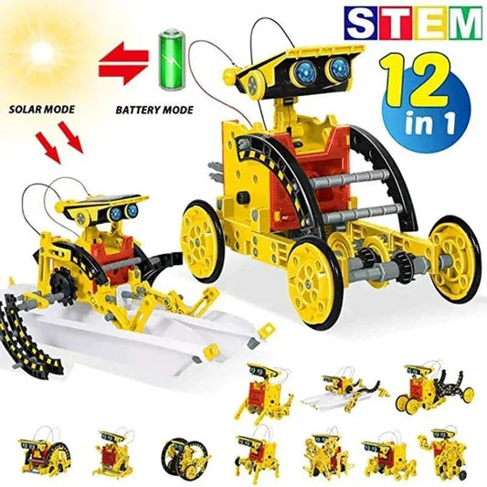  Solar Robot Kit 12 In 1 Educational Science Experiments -  ToylandEU™
