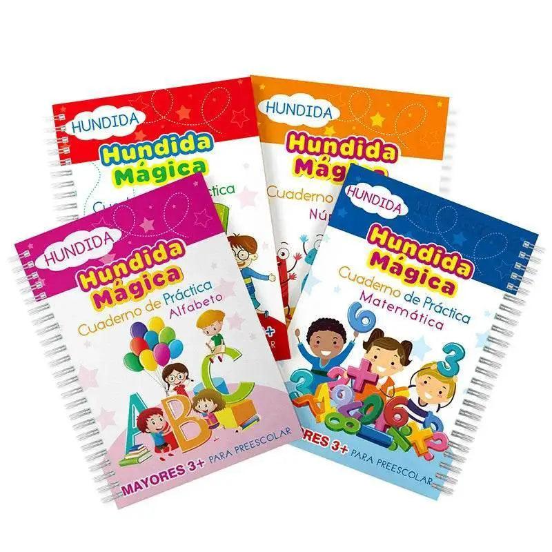  Spanish Magic Books Learn Spanish Numbers And Lettering Copybook Montessori Reusable Practice Set -  ToylandEU™