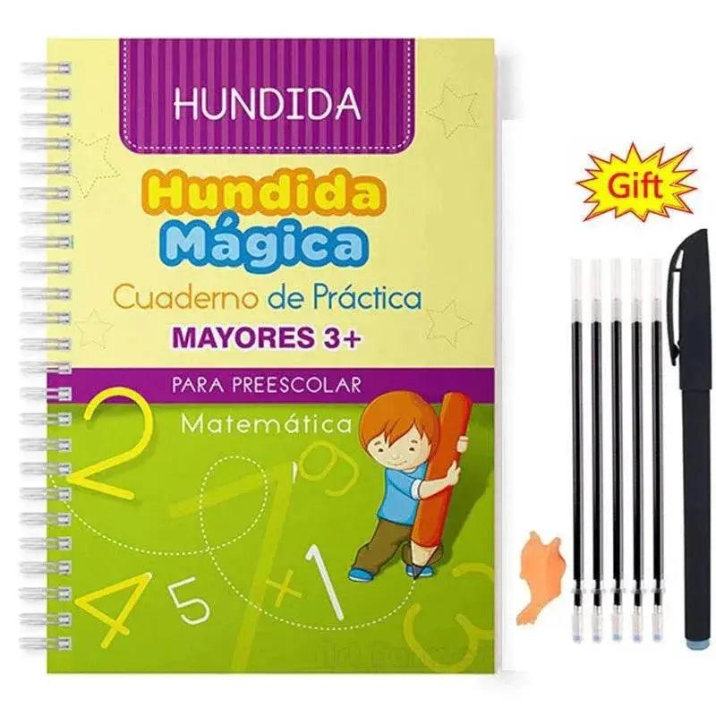  Spanish Magic Books Learn Spanish Numbers And Lettering Copybook Montessori Reusable Practice Set -  ToylandEU™