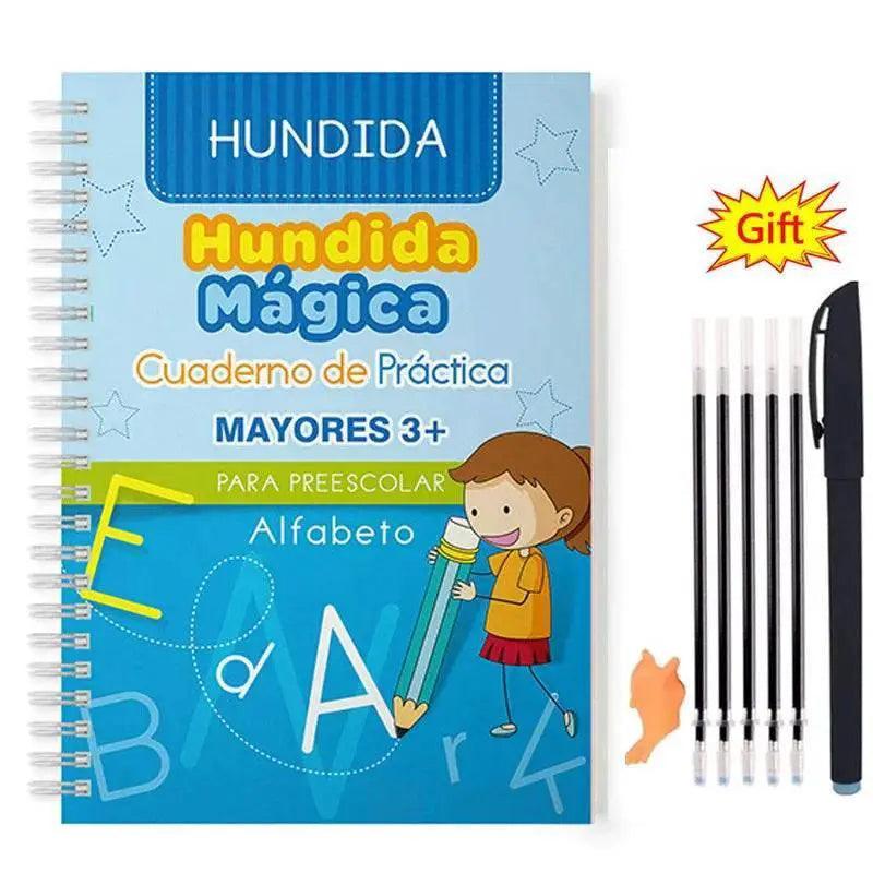  Spanish Magic Books Learn Spanish Numbers And Lettering Copybook Montessori Reusable Practice Set -  ToylandEU™
