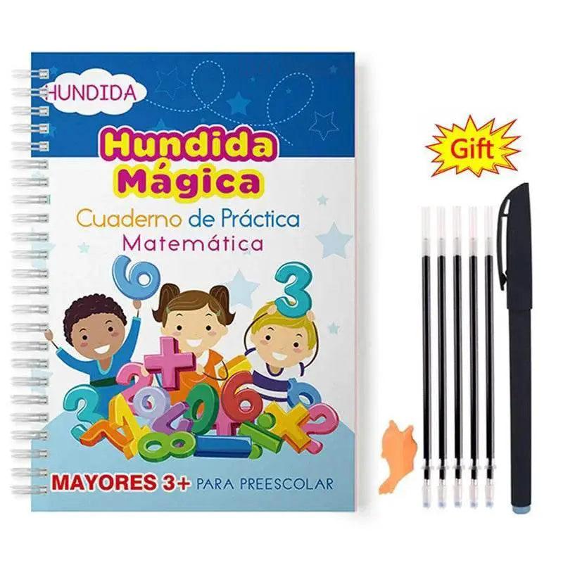  Spanish Magic Books Learn Spanish Numbers And Lettering Copybook Montessori Reusable Practice Set -  ToylandEU™