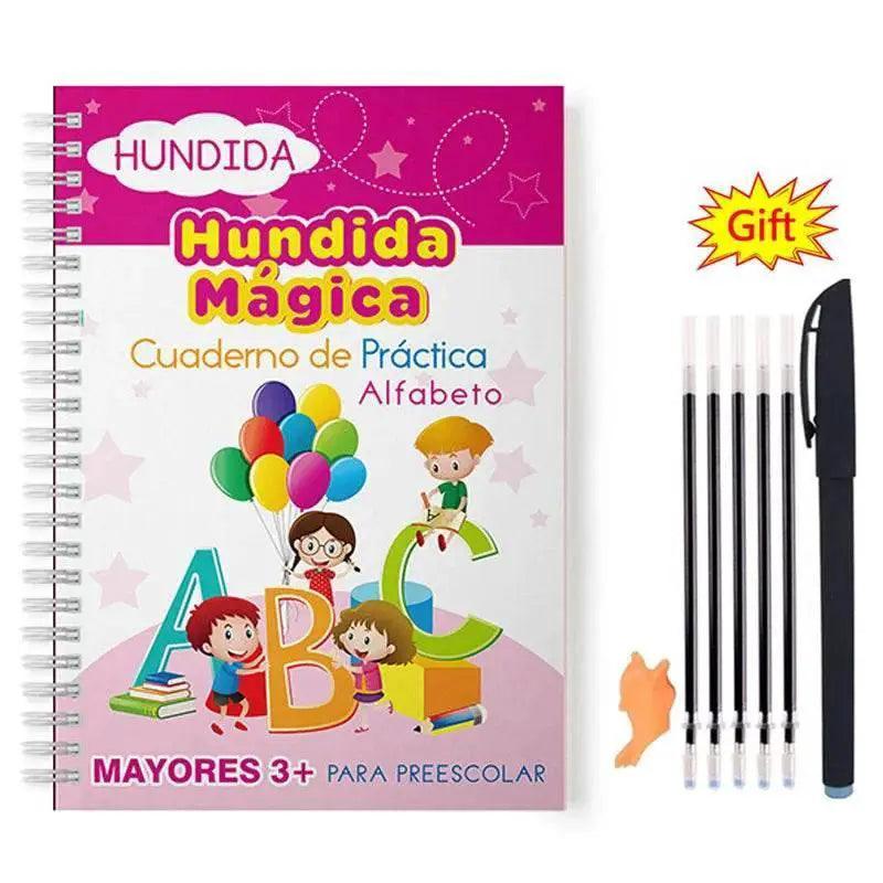  Spanish Magic Books Learn Spanish Numbers And Lettering Copybook Montessori Reusable Practice Set -  ToylandEU™
